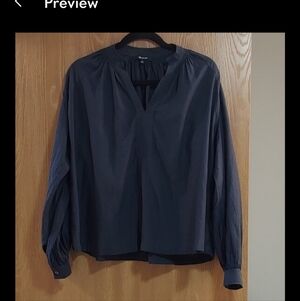 Madewell Shirred V- Neck